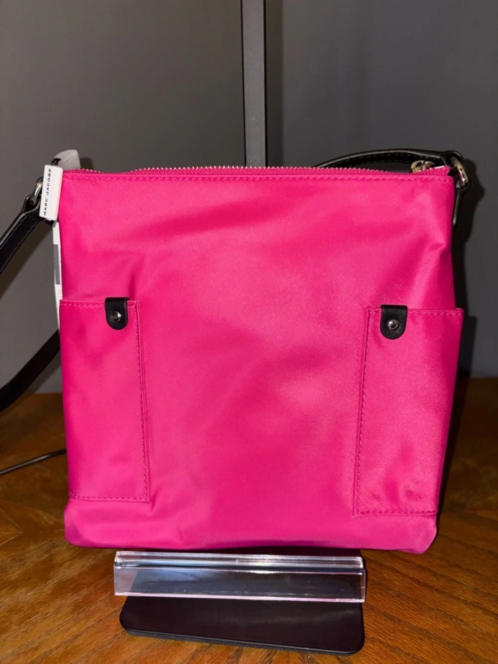 NWT Marc Jacobs Nylon Crossbody Shoulder Bag Pink Small With Tag